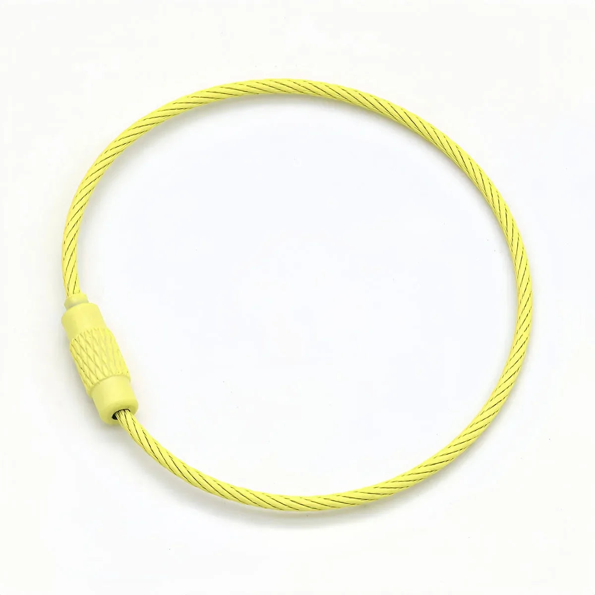 10Pcs Multi Colour Steel Keyrings