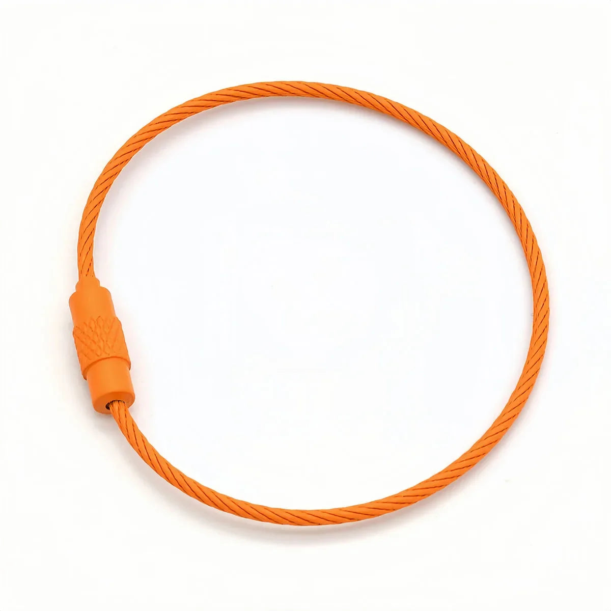 10Pcs Multi Colour Steel Keyrings