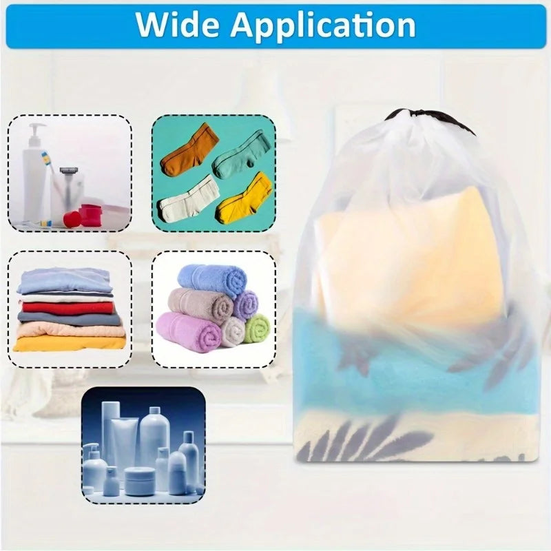 Transparent Travel Drawstring Bag