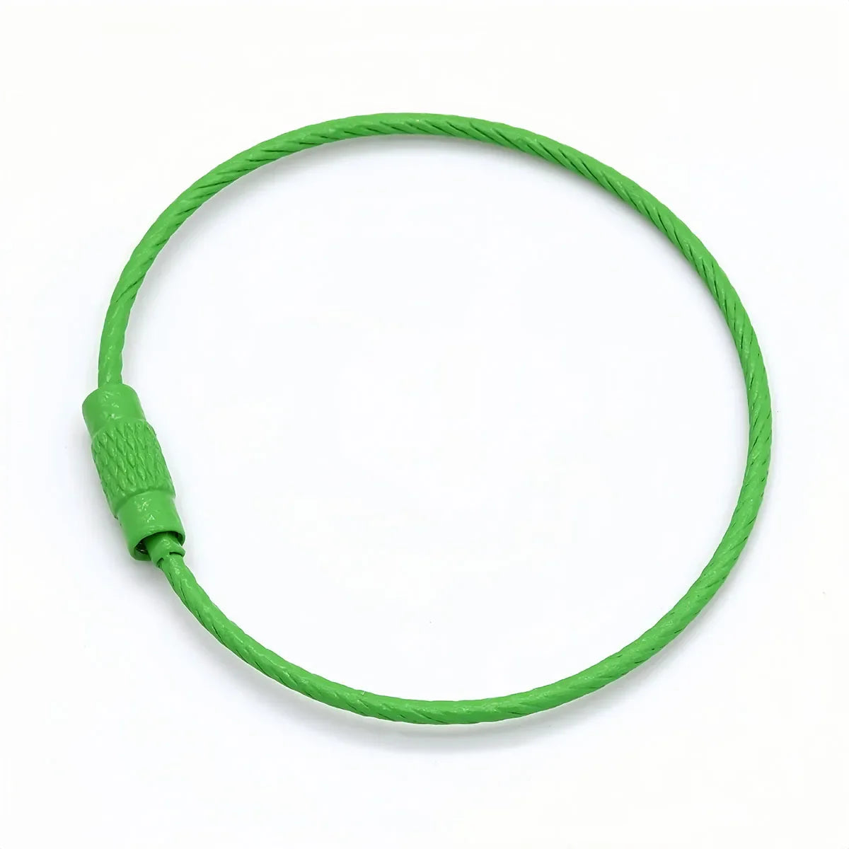 10Pcs Multi Colour Steel Keyrings