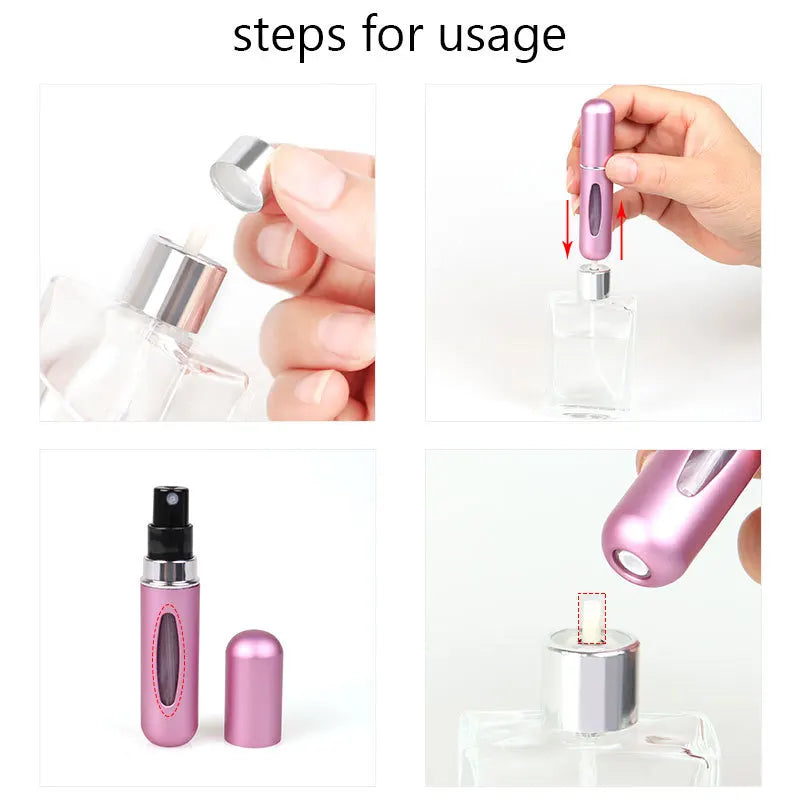 4Pcs Refillable Travel Perfume Bottle