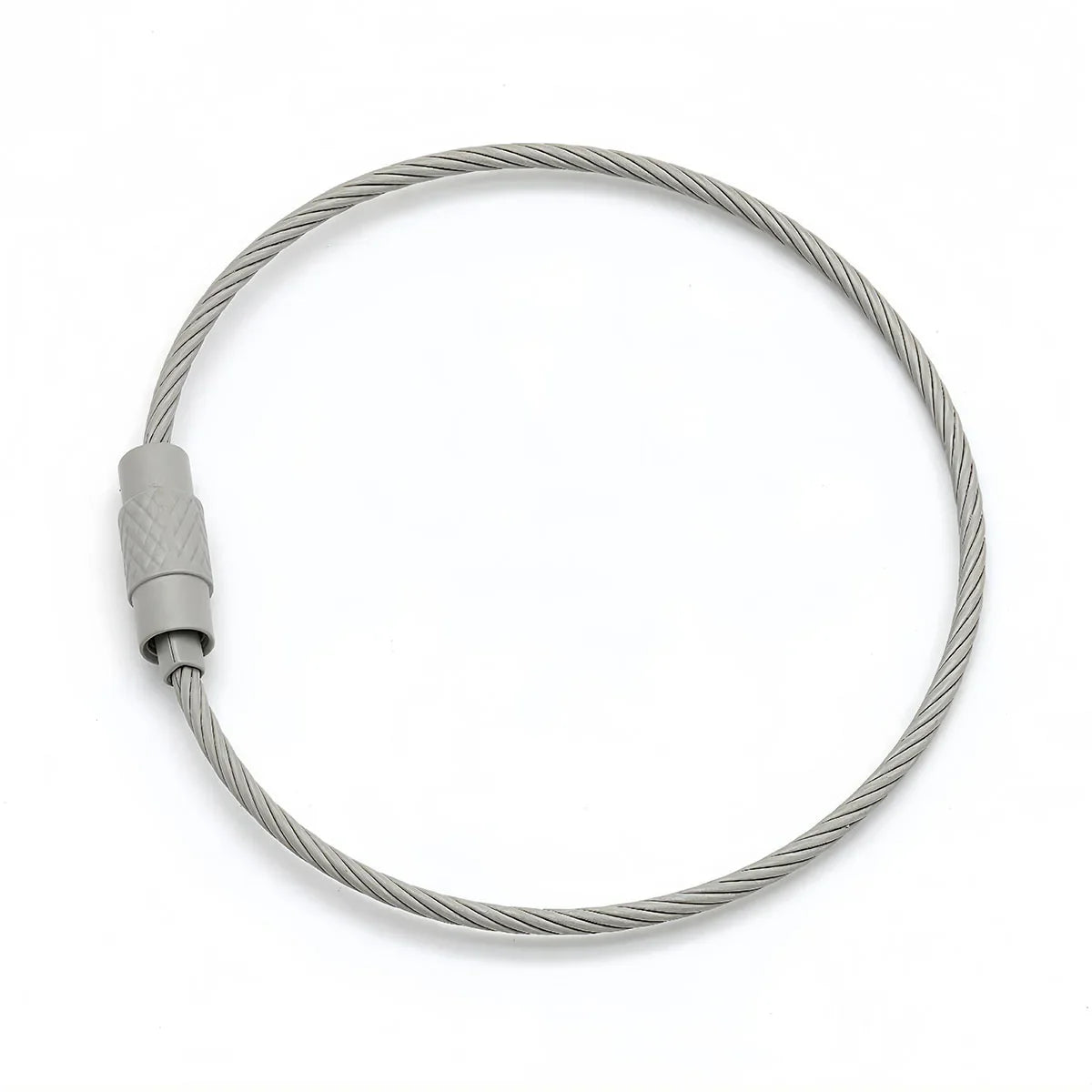 10Pcs Multi Colour Steel Keyrings