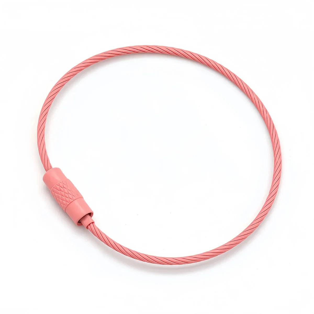 10Pcs Multi Colour Steel Keyrings