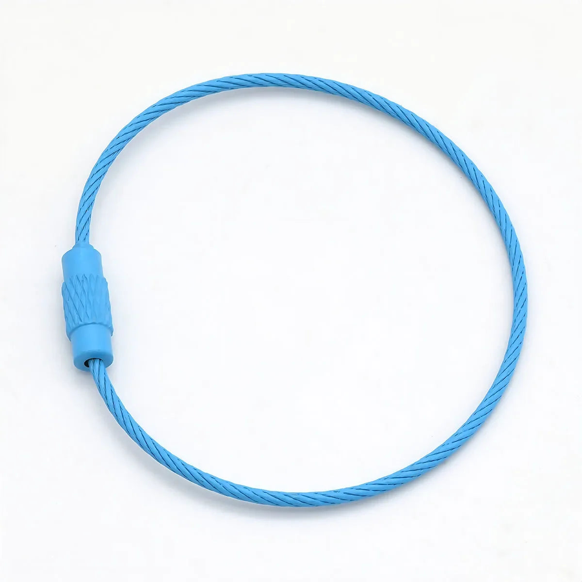 10Pcs Multi Colour Steel Keyrings
