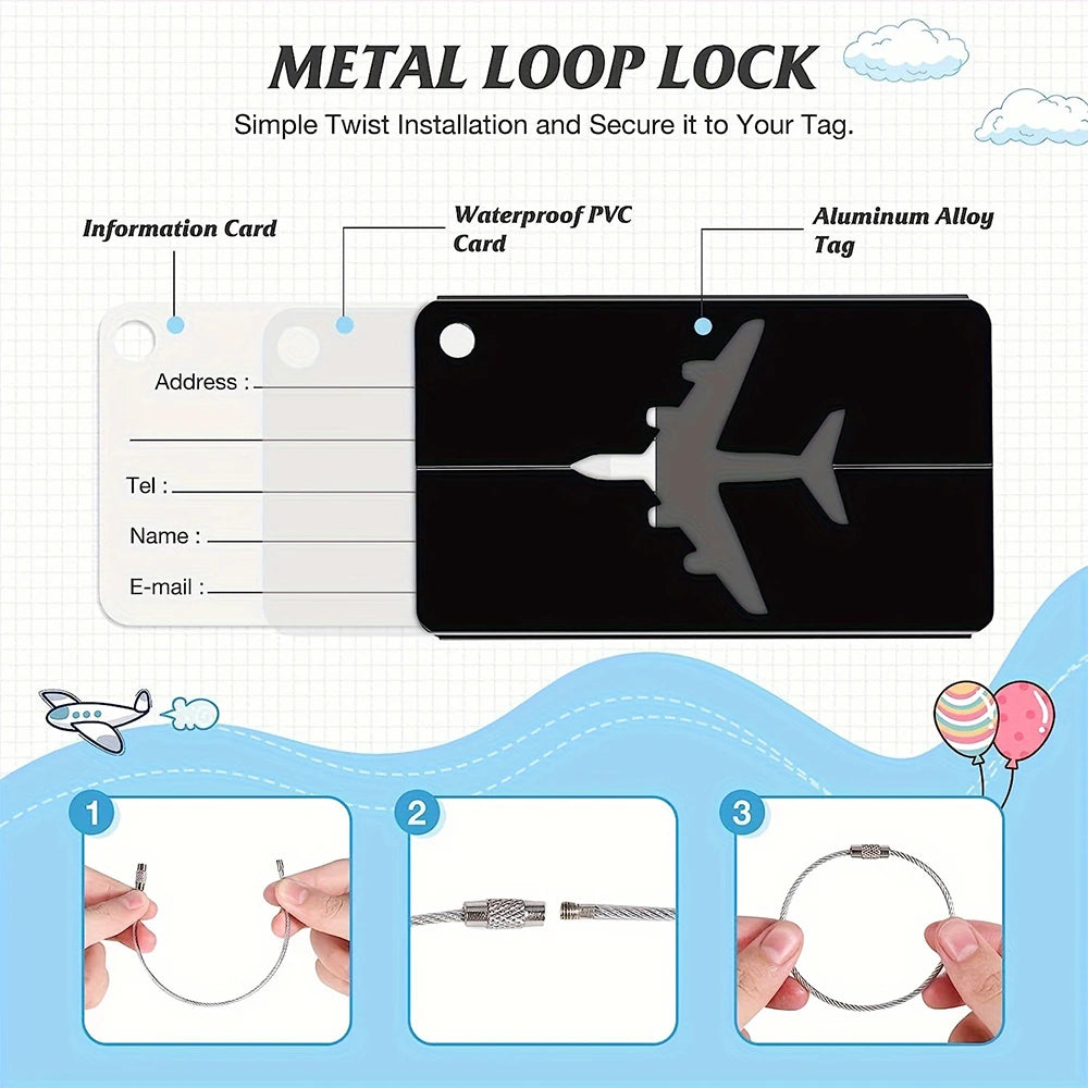 Aluminium Luggage Tags