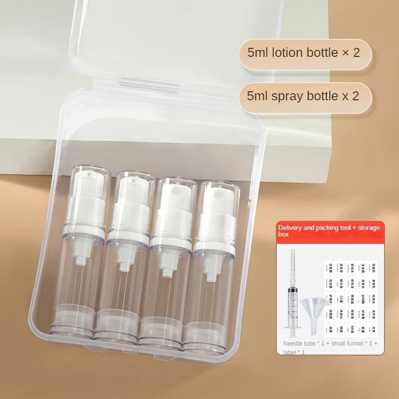 Refillable Cream/Spray Bottle Set