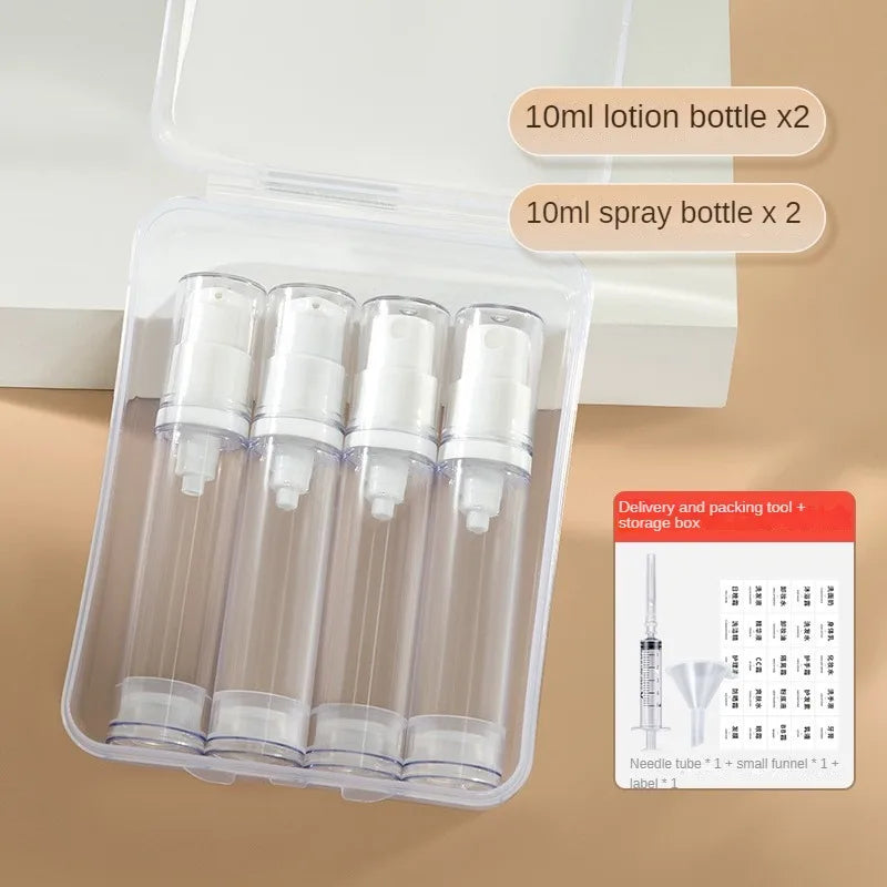 Refillable Cream/Spray Bottle Set
