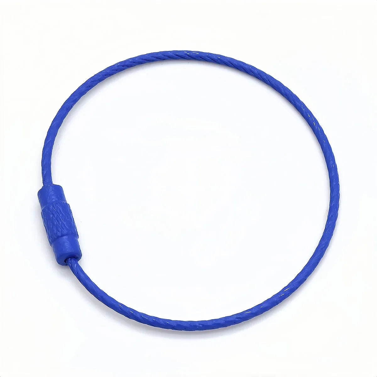 10Pcs Multi Colour Steel Keyrings